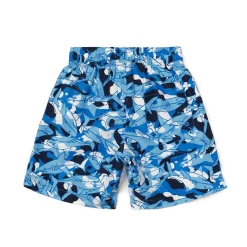 Boys Swimwear-Speedo Printed Redondo Volley 15" Navy