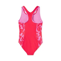 Girls Training|Girls Swimwear-Speedo Printed Splice Racerback One Piece Bittersweet Red