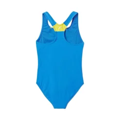 Girls Training|Girls Swimwear-Speedo Printed Sport Splice One Piece Super Sonic Blue