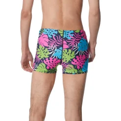 Square Legs-Speedo Printed Square Leg Green Gecko