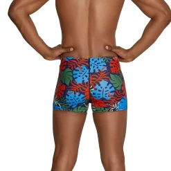 Square Legs-Speedo Printed Square Leg Dark Ivy