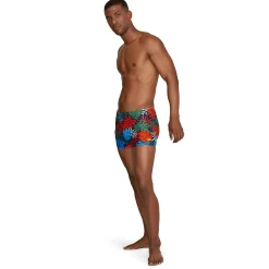Square Legs-Speedo Printed Square Leg Dark Ivy