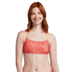 Two Pieces-Speedo Printed Strappy Top Orange