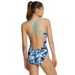 Recreation|Fitness-Speedo Printed Thin Strap One Piece Turquoise