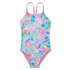 Fitness|Training-Speedo Printed Tie Back One Piece Multi/Pink