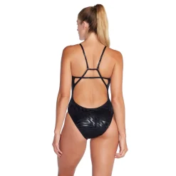 Racing|Fitness-Speedo Printed Tri Back One Piece Black