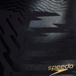 Racing|Fitness-Speedo Printed Tri Back One Piece Black