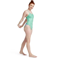 Recreation|Fitness-Speedo Printed Twist Back One Piece Green