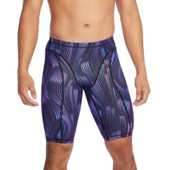 Tech Suits-Speedo Printed Vanquisher Jammer Navy