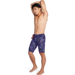 Tech Suits-Speedo Printed Vanquisher Jammer Navy