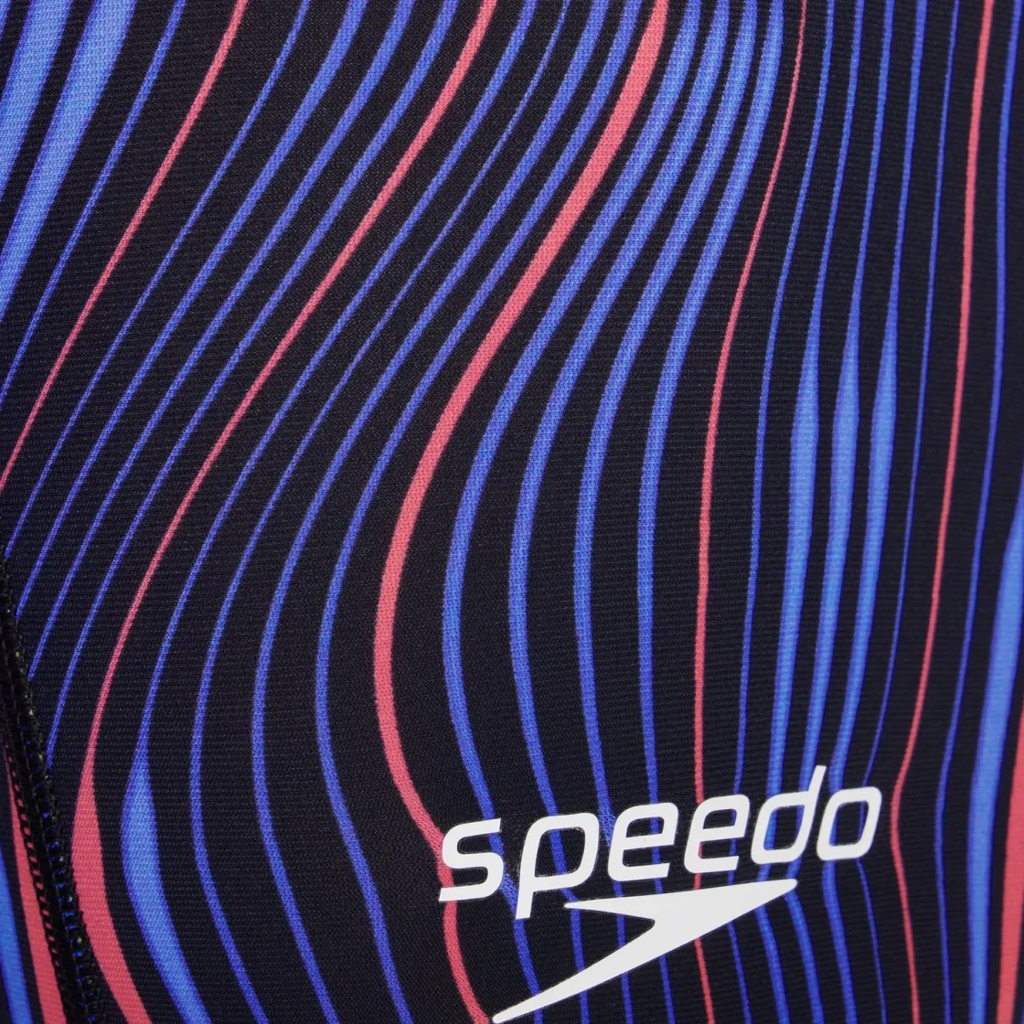 Tech Suits-Speedo Printed Vanquisher Jammer Navy