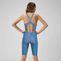 Tech Suits-Speedo Printed Vanquisher Kneeskin Denticle Blue