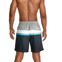 Swim Trunks & Boardshorts-Speedo Printed Volley 18" Peacoat