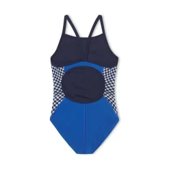 Girls Training|Girls Swimwear-Speedo Propel Back One Piece Cobalt Blue Red
