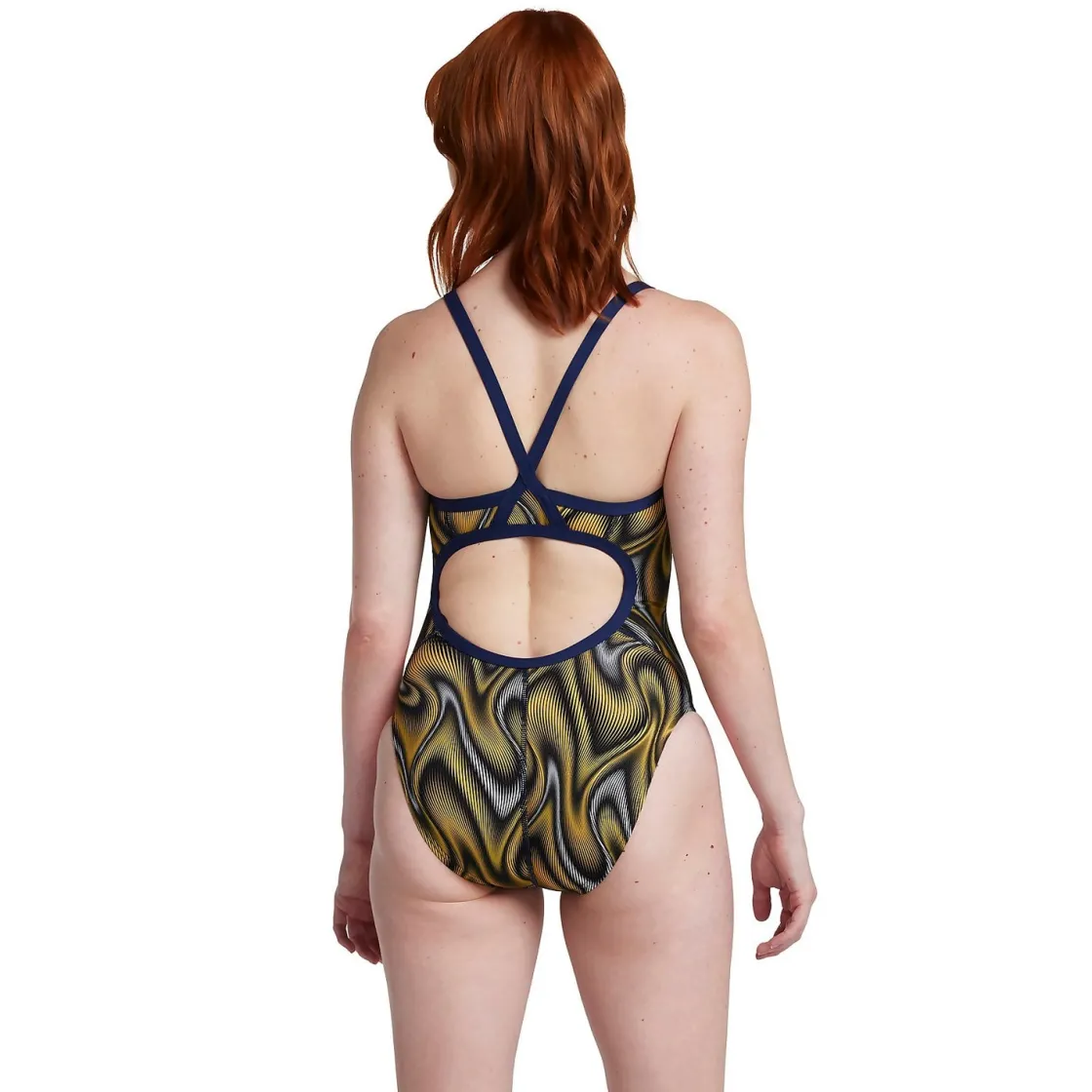 Racing|One Pieces-Speedo Purpose Flyback One Piece Yellow