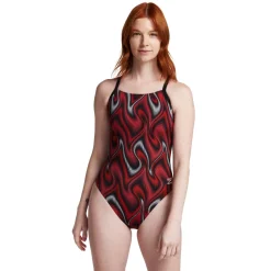 Racing|One Pieces-Speedo Purpose Flyback One Piece Maroon