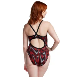 Racing|One Pieces-Speedo Purpose Flyback One Piece Maroon