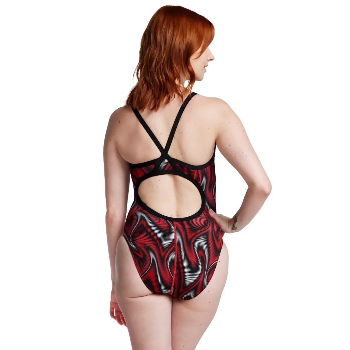Racing|One Pieces-Speedo Purpose Flyback One Piece Maroon