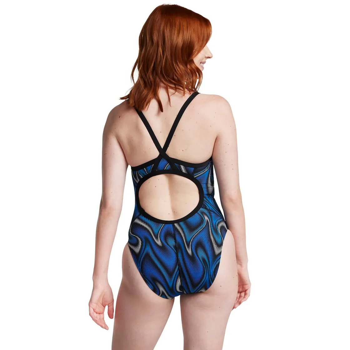 Racing|One Pieces-Speedo Purpose Flyback One Piece Blue Maroon