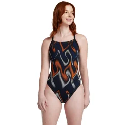 Racing|One Pieces-Speedo Purpose Flyback One Piece Navy Blue