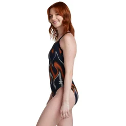 Racing|One Pieces-Speedo Purpose Flyback One Piece Navy Blue