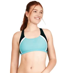 Two Pieces-Speedo Quantum Fusion Splice Bikini Top Teal