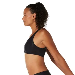 Two Pieces-Speedo Quantum Sheen Bikini Top Black