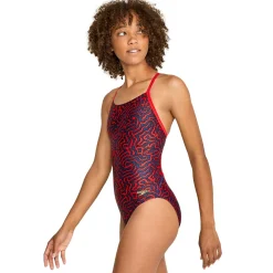 Racing|One Pieces-Speedo Race Maze Flyback One Piece Navy