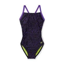 Racing|One Pieces-Speedo Race Maze Flyback One Piece Purple