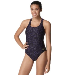 Racing|One Pieces-Speedo Race Maze Super Pro Back One Piece Purple