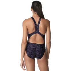 Racing|One Pieces-Speedo Race Maze Super Pro Back One Piece Purple