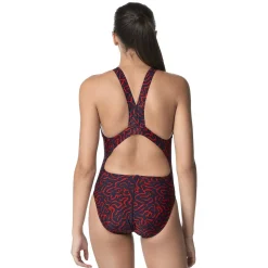 Racing|One Pieces-Speedo Race Maze Super Pro Back One Piece Navy
