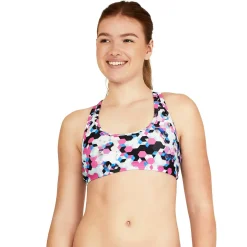 Two Pieces-Speedo Racerback With Binding Top Fuchsia