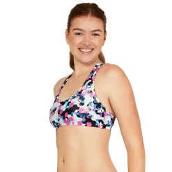Two Pieces-Speedo Racerback With Binding Top Fuchsia