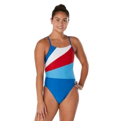 Fitness|Training-Speedo Radiating Splice One Piece Turkish Sea Blue