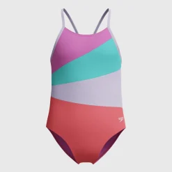 Girls Training|Girls Swimwear-Speedo Radiating Splice One Piece
