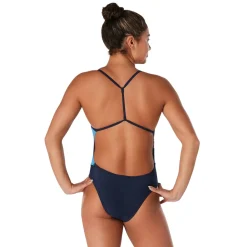 Fitness|Training-Speedo Radiating Splice One Piece Peacoat