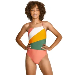 Fitness|Training-Speedo Radiating Splice One Piece Georgia Peach