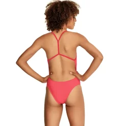 Fitness|Training-Speedo Radiating Splice T-Back One Piece Fiery Coral