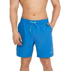 Swim Trunks & Boardshorts-Speedo Redondo Edge Volley 18" Blue