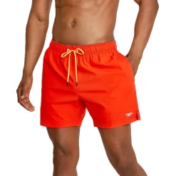 Swim Trunks & Boardshorts-Speedo Redondo Edge Volley with Comfort Liner 16" Orange