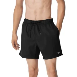 Swim Trunks & Boardshorts-Speedo Redondo Edge Volley with Comfort Liner 16" Black