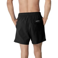 Swim Trunks & Boardshorts-Speedo Redondo Edge Volley with Comfort Liner 16" Black