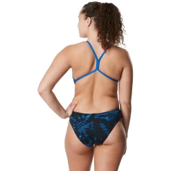 Racing|One Pieces-Speedo Reflected One Back One Piece Speedo Blue