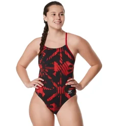 Racing|One Pieces-Speedo Reflected One Back One Piece Speedo Red