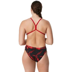 Racing|One Pieces-Speedo Reflected One Back One Piece Speedo Red