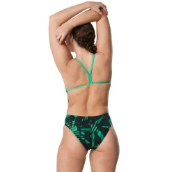 Racing|One Pieces-Speedo Reflected One Back One Piece Speedo Green