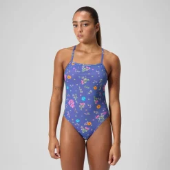 Racing|Fitness-Speedo Regan Collection Printed One Back One Piece Floral Drift