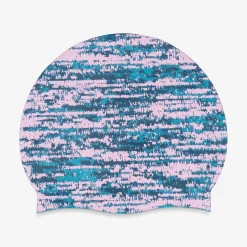 Caps-Speedo Remix Silicone Cap - Elastomeric Fit Pink Blue