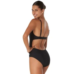 Recreation|Fitness-Speedo Rib One Piece Black